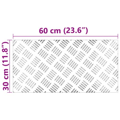  Alumínium Kosárfonású Lemezek 2 db Csúszásmentes 60x30 cm