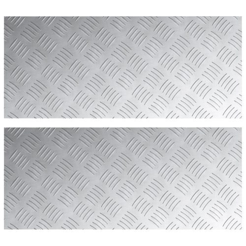  Alumínium Rácsos Lemez 2 db Csúszásmentes 70x30 cm