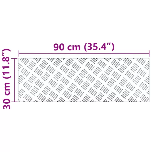  Alumínium Kockás Lemezek 2 db Csúszásgátló 90x30 cm