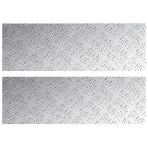  Alumínium Rácsos Lemezek 2 db Csúszásmentes 90x30 cm