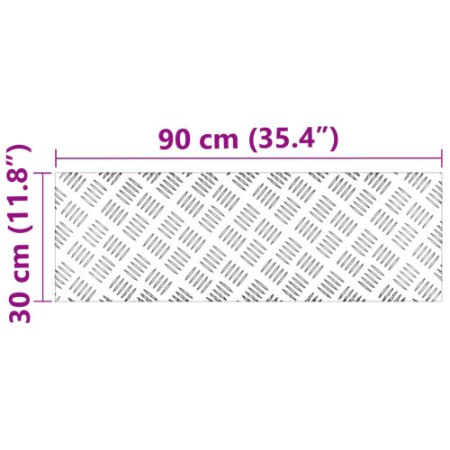  Alumínium Rácsos Lemezek 2 db Csúszásmentes 90x30 cm