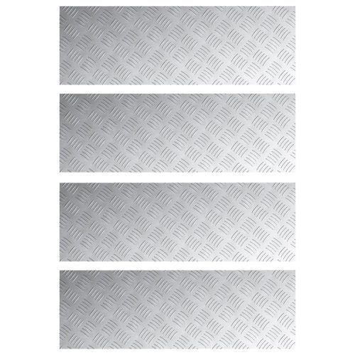  Alumínium Rácsos Lemezek 4 db Csúszásmentes 90x30 cm