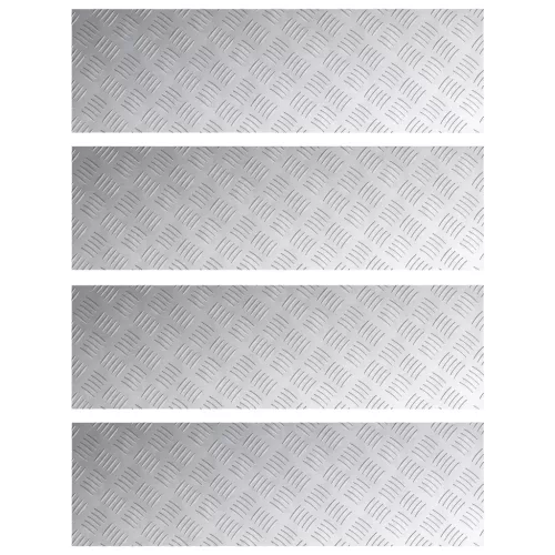  Alumínium Rácsos Lemezek 4 db Csúszásgátló 100x30 cm