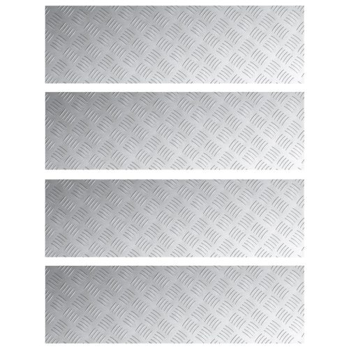  Alumínium Rácsos Lemezek 4 db Csúszásmentes 100x30 cm