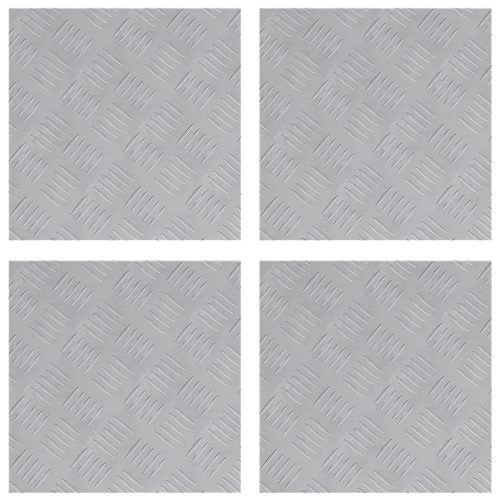  Alumínium Rácsos Lemezek 4 db Csúszásmentes 40x40 cm