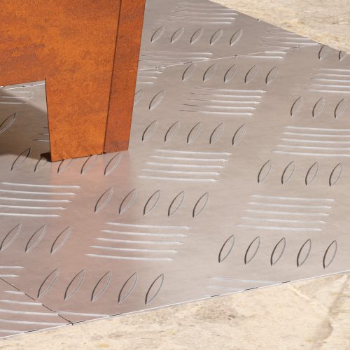  Alumínium Rácsos Lemezek 4 db Csúszásmentes 40x40 cm