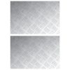  Alumínium Kockás Lemezek 2 db Csúszásmentes 60x40 cm