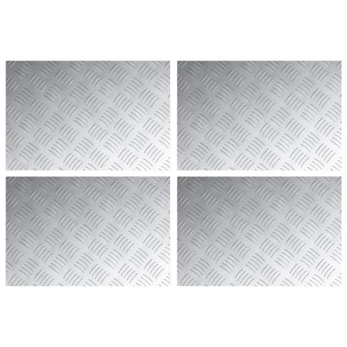  Alumínium Csekkelt Lemezek - 4 db, 60x40 cm, Csúszásmentes