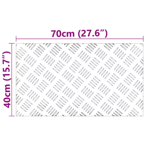  Alumínium Rácsos Lemezek 2 db Csúszásmentes 70x40 cm