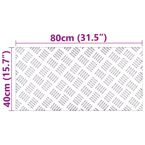  Alumínium Rácsos Lemezek 2 db Csúszásmentes 80x40 cm