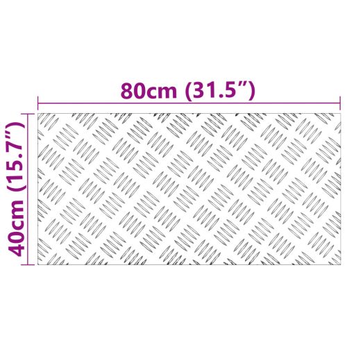  Alumínium Rácsos Lemezek 2 db Csúszásmentes 80x40 cm