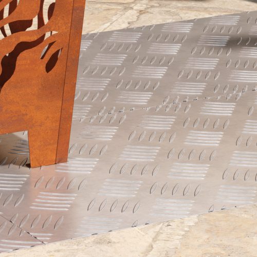  Alumínium Rácsos Lemezek 4 db Csúszásmentes 90x40 cm