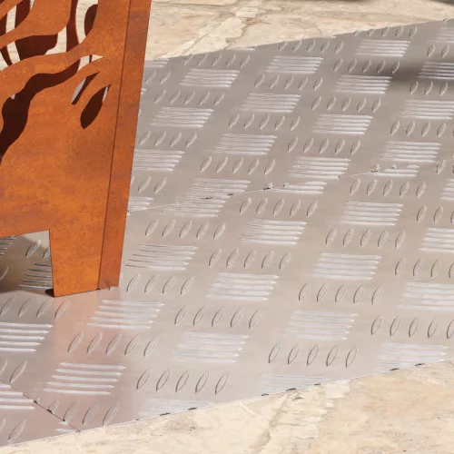  Alumínium Rácsos Lemezek 4 db Csúszásmentes 100x40 cm