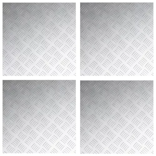  Alumínium rácspaneleket 4 db Csúszásmentes 50x50 cm