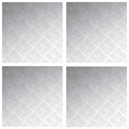  Alumínium Rácsos Lemezek 4 db Csúszásmentes 50x50 cm