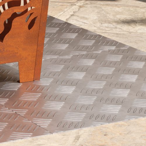  Alumínium Rácsos Lemezek 4 db Csúszásmentes 50x50 cm