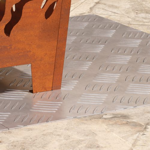  Alumínium rácsos lapok - 2 db csúszásmentes, 60x50 cm