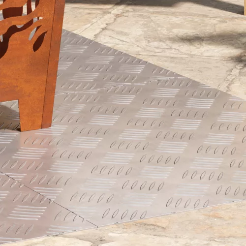  Alumínium Rácsos Lemezek 4 db Csúszásmentes 60x50 cm