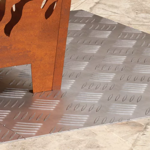  Alumínium Rácslemezek 2 db Csúszásmentes 70x50 cm