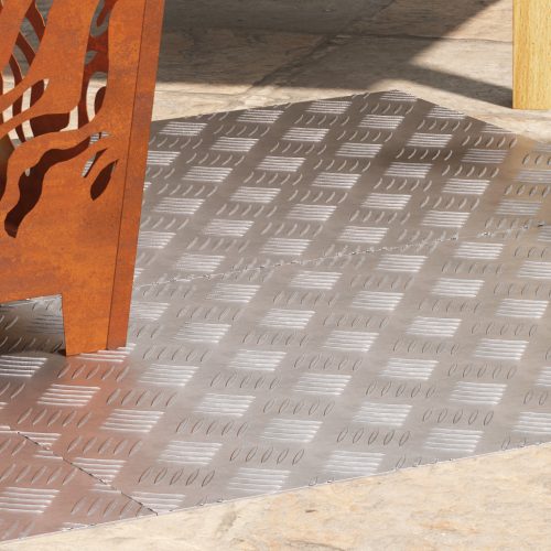  Alumínium Rácsos Lemezek 4 db Csúszásmentes 80x50 cm