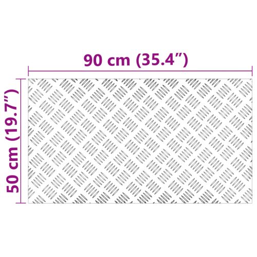  Alumínium Rácsos Lapok 2 db Csúszásmentes 90x50 cm