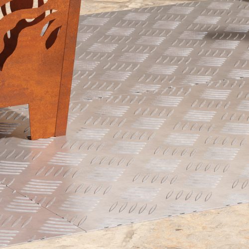  Alumínium Rácsos Lemezek 4 db Csúszásmentes 90x50 cm