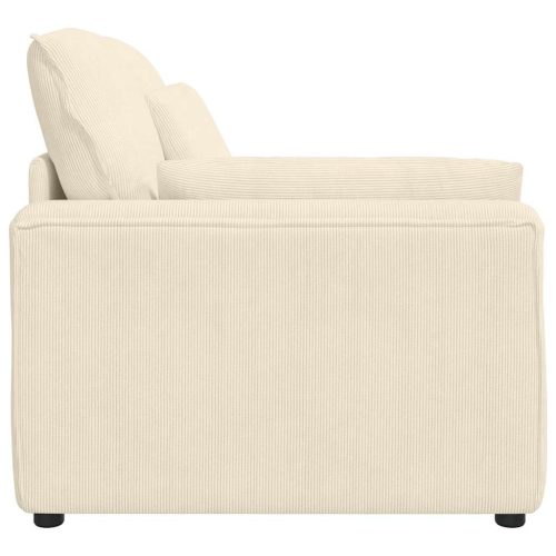  krém moduláris kanapé karfás végmodul párnákkal 100 cm