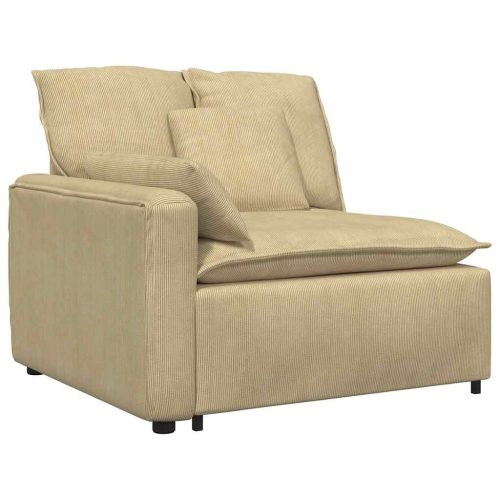  szürke-zöld moduláris kanapé karfás végmodul párnákkal