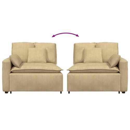  szürke-zöld moduláris kanapé karfás végmodul párnákkal