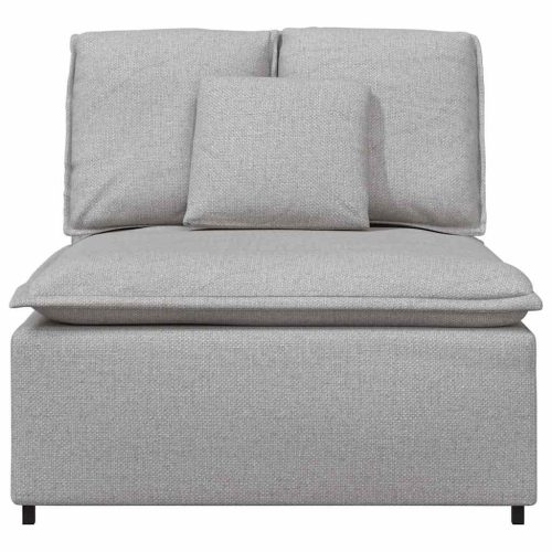  felhőszürke moduláris kanapé középső modul párnákkal 100 cm