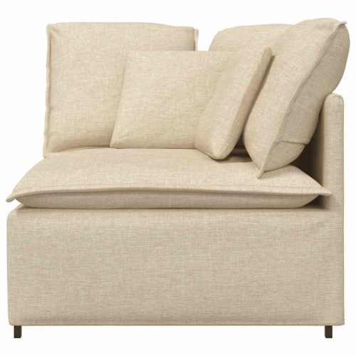  krém moduláris kanapé sarokmodul párnákkal 100 cm