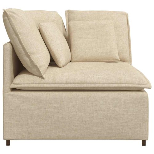  krém moduláris kanapé sarokmodul párnákkal 100 cm