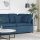  kék moduláris kanapé sarokmodul párnákkal 100 cm