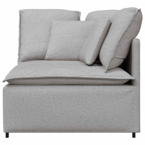  felhőszürke moduláris kanapé sarokmodul párnákkal 100 cm