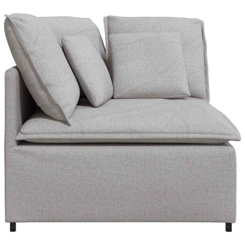  felhőszürke moduláris kanapé sarokmodul párnákkal 100 cm