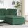  sötét zöld moduláris kanapé lábzsámoly modul 100x100x48 cm