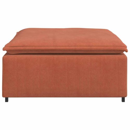  piros narancssárga moduláris kanapé lábzsámoly modul