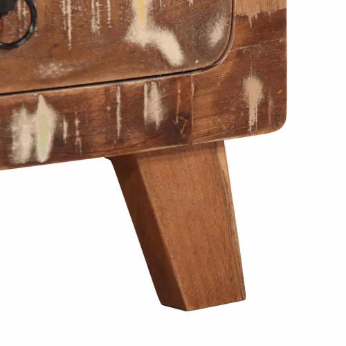  éjjeliszekrény 2 db 40x32x46 cm tömör újrahasznosított fa