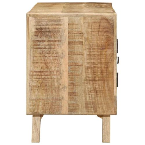  tömör nyers mangófa TV-szekrény 105x46x32 cm