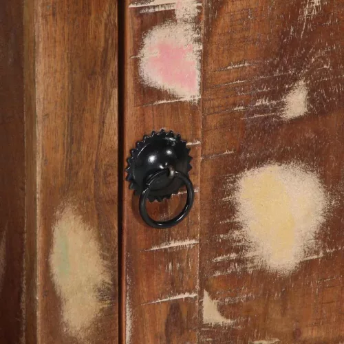  tömör újrahasznosított fa TV-szekrény 105x46x32 cm