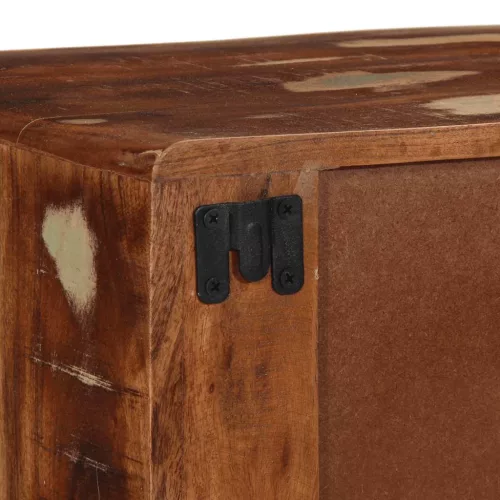  tömör újrahasznosított falra szerelhető TV-szekrény 100x32x25cm