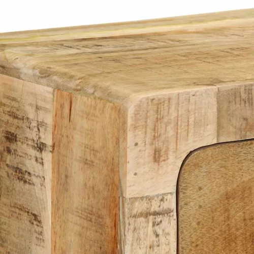  tömör nyers mangófa falra szerelhető TV-szekrény 100x32x25 cm