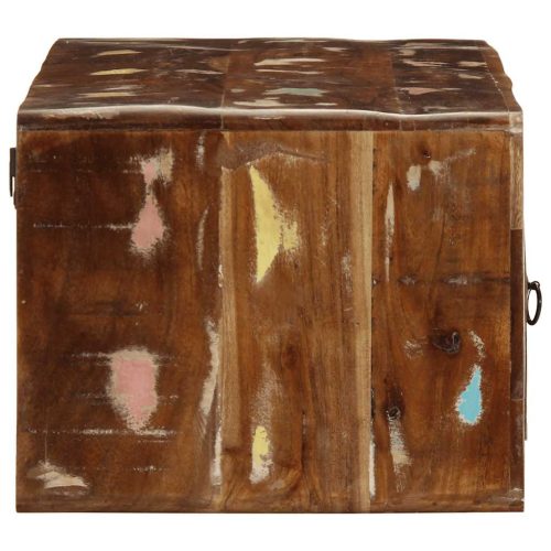  tömör újrahasznosított falra szerelhető TV-szekrény 100x32x25cm