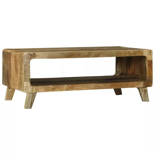  Dohányzóasztal Barna 90 x 50 x 35 cm Tömör Mangófát