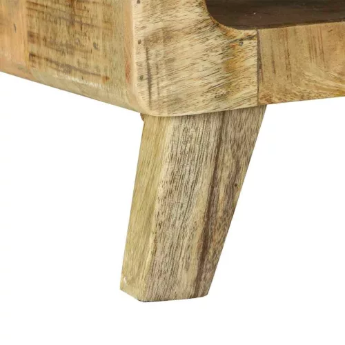  Dohányzóasztal Barna 90 x 50 x 35 cm Tömör Mangófát