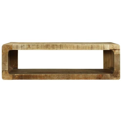  TV szekrény polcokkal Barna 80 x 30 x 25 cm Tömör mangófa