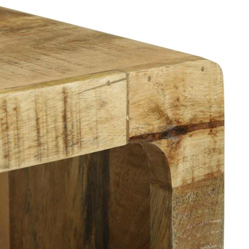  TV szekrény polcokkal Barna 80 x 30 x 25 cm Tömör mangófa