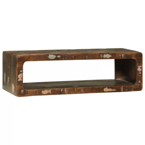  TV szekrény Többszínű 80x30x25 cm Tömör fa újrahasznosított