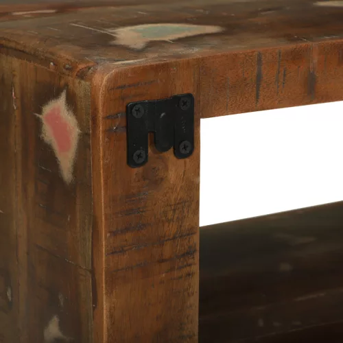  TV szekrény Többszínű 80x30x25 cm Tömör fa újrahasznosított