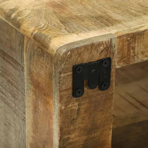  3 darabos TV szekrény szett tömör durva mangóból